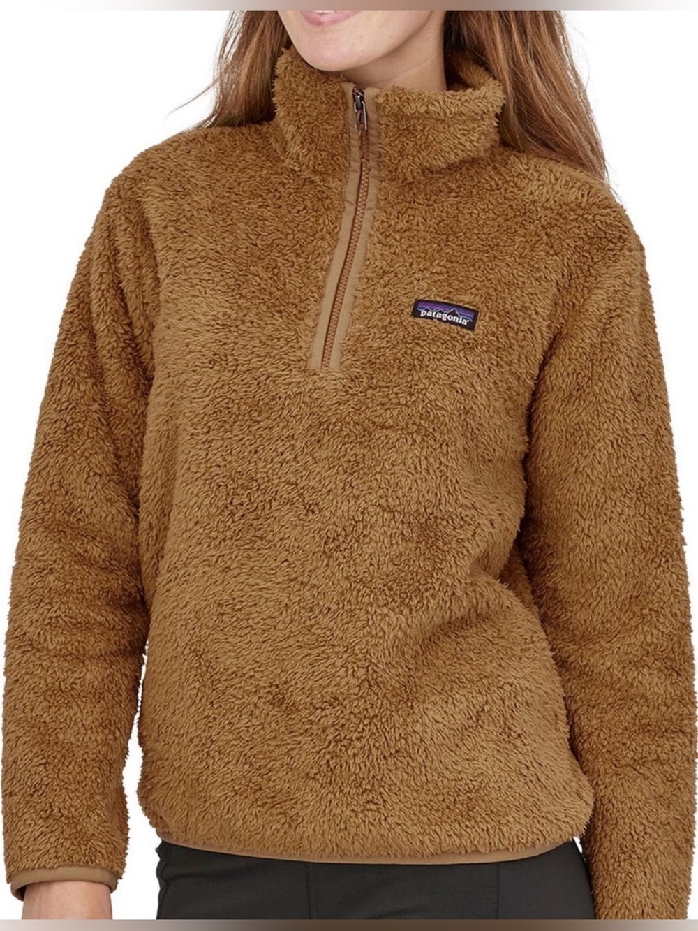 Patagonia Women's Los Gatos 1/4-Zip - Dusky Brown - size XS (youth large)